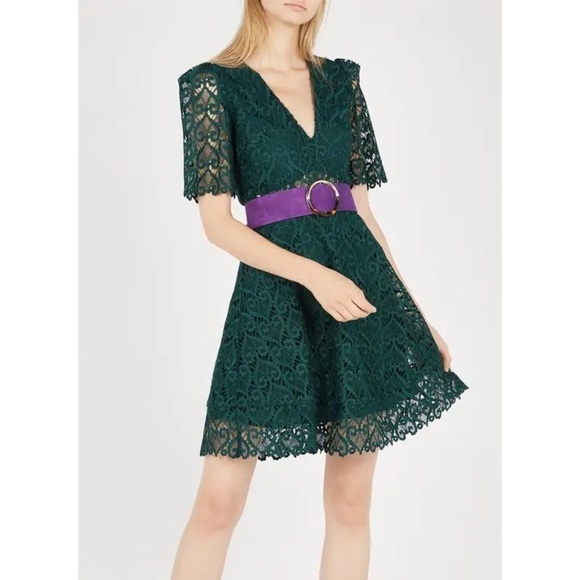 NWT Sandro Hearty Lace Fit & Flare Cocktail Dress - Picture 6 of 16